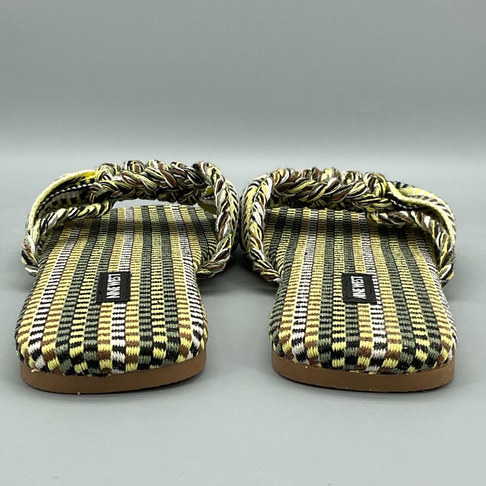 NEW Nine West Women’s Lalta Knotted Flat Slide Sandals Light Green Size 7.5M - Picture 4 of 10